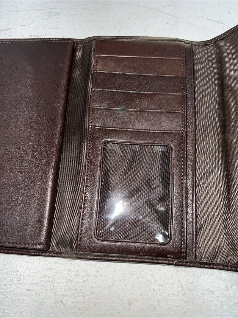 New M&F Brown Leather Women’s Wallet #0638802 P-506
