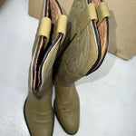 New Women’s Olive Green Texas Brand Cowboy Boots. L85 6 M. 20-87
