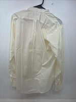 New Wayne Scott Yellow Long Sleeve Button Up English Shirt Large TT-36