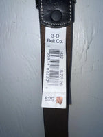 New Brown Genuine Leather 3D Weaved And Silver Pendent 26” Belt #1432 JJ-103