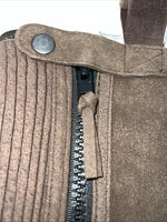 New Tough 1 Equi-Grip Synthetic Suede Half Chaps Small #63-67 H-508