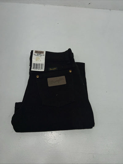 New Boys Wrangler Cowboy Cut Black Slim Fit Denim Jeans. 10 Regular O-19
