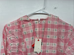 New Women’s Trail Ridge Link Plaid Design Long Sleeve Half Zip Size 36 YY-22