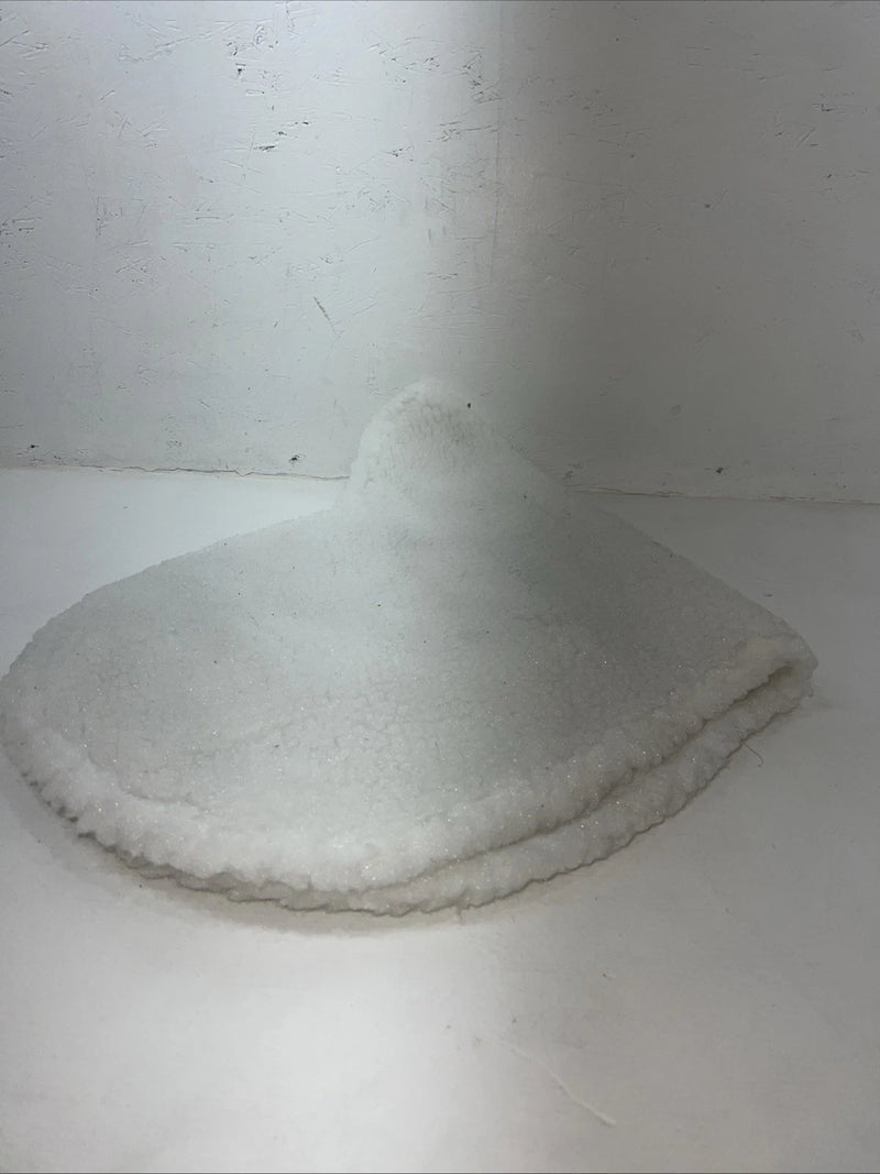 New White Wool English Saddle Seat Cover PP-17