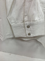New Women’s Cumberland White Gem Long Sleeve Pearl Snap 2XL LL-82