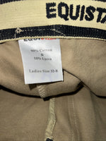 New Women’s Tan EQUISTAR English Riding Breeches. 32 R 464889 D-73
