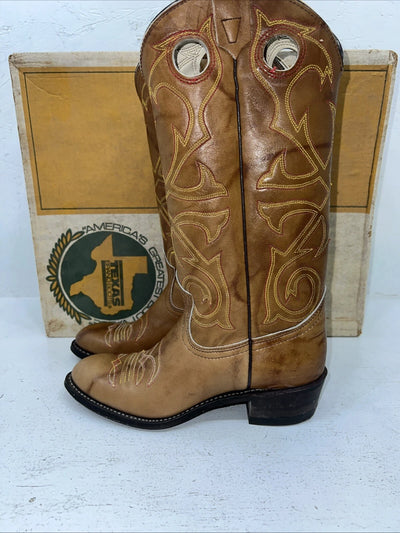 New Women’s Brown Texas Brand Cowboy Boots. L 195 6.5 6 1/2 M. 19-58