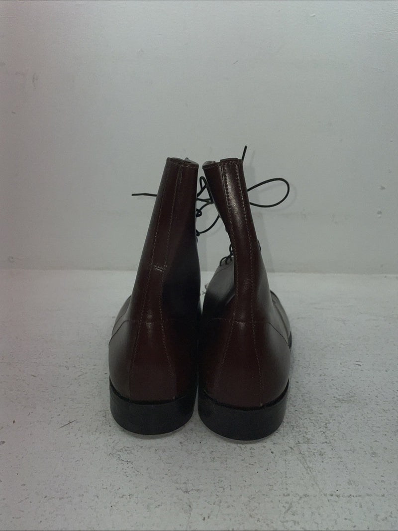 New Men’s Brown Lace Up Mariborough Cowboy Boots. 2351 494 9 D. 4-95