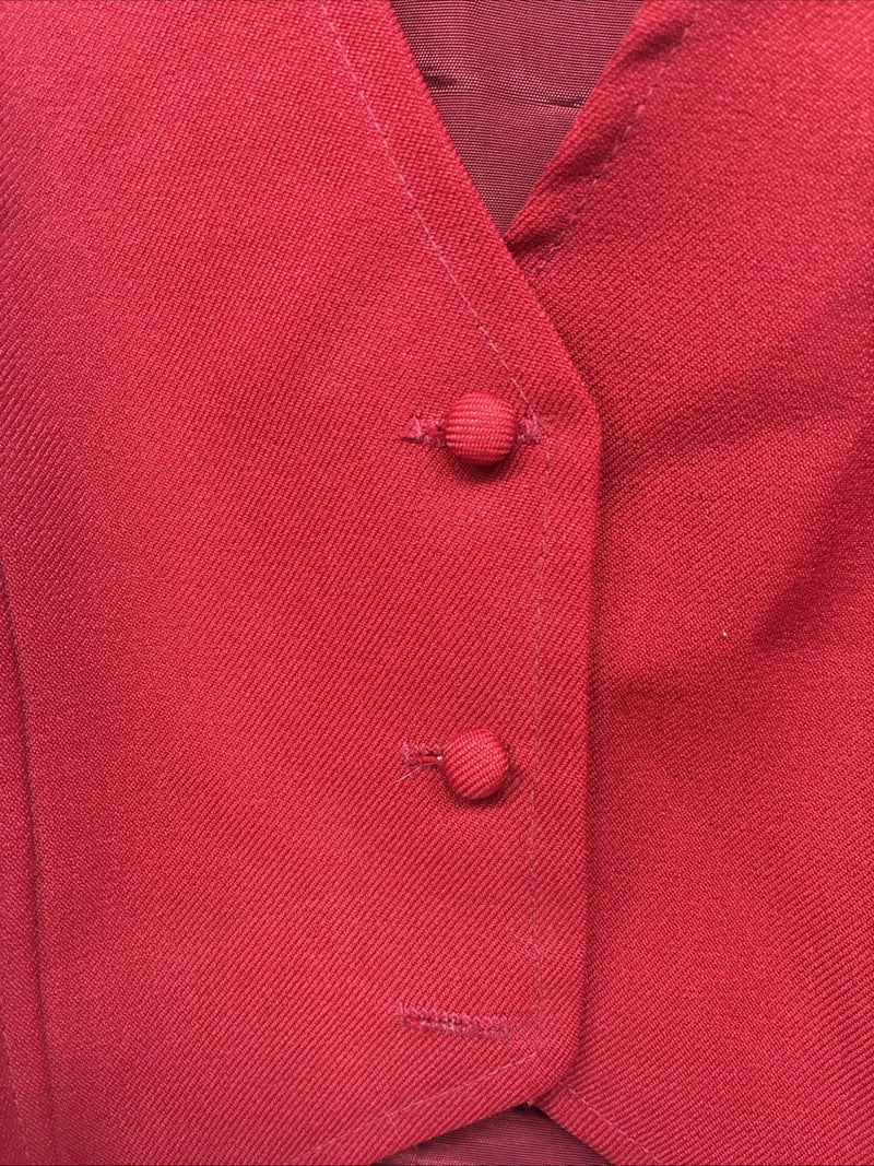 New Kids Dickson Jenkins Red Vest Button Up Size 8 Girls TT-53