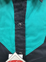 New Women’s Cumberland Blue Black Sleeveless Peals Snap Size Large TT-83