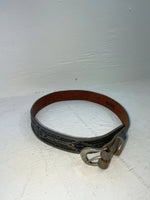 New Gray Genuine Leather Comanche Tooled 20” Belt #10357 NN-65