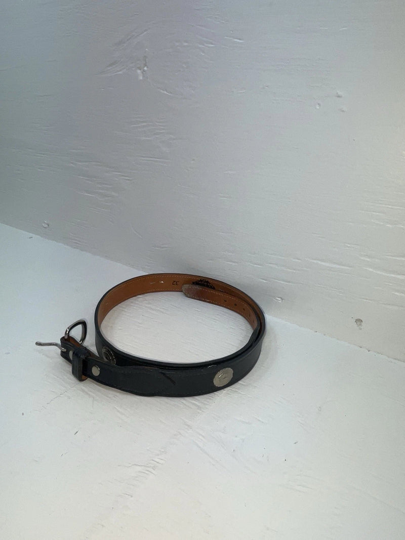 New Blue Genuine Leather Wright Silver Pendent 32” Belt #10493 Z-128