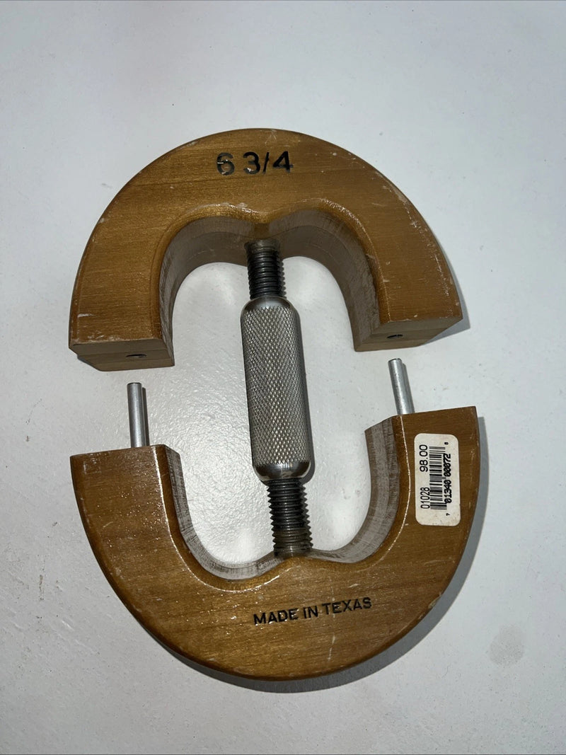New Wood 6 3/4 Cowboy Hat Stretcher Metal Handle #01028 3C-4
