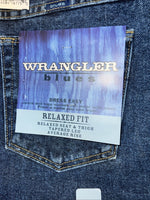 New Men’s Wrangler Blues Relaxed Fit Dress Easy Denim Jeans. 16x32 K-13
