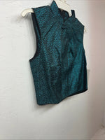 New Women’s 1849 Authentic Ranchwear Blue Western Show Vest XS WW-78