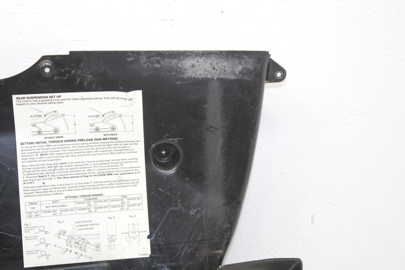 04 Polaris Xc Sp 600 Oem Headlight Access Cover 5433516 SP198