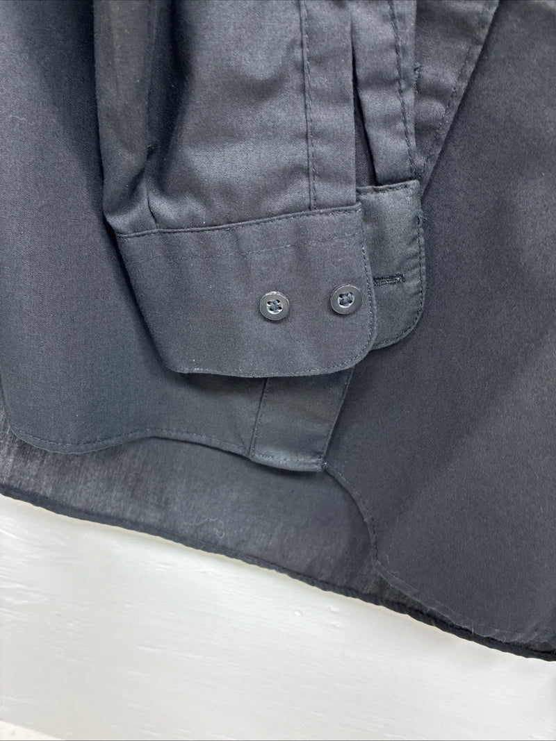 New Hobby Horse Black Long Sleeve Button Up English Shirt Petite Small DD-7