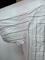 New Men’s Panhandle Slim White Stripe Short Sleeve Pearl Snap 16.5 Large CC-6
