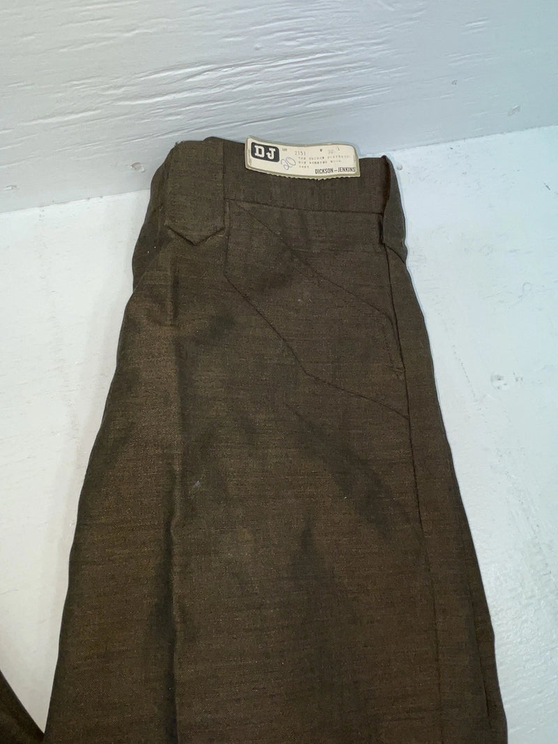 New Vintage Brown Dickson Jenkins Polyester Pants #2151 ZZ-67