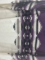 New Women’s Cumberland Purple Western Long Sleeve Button Up Pearl Medium V-59