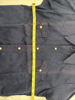 New Boys Panhandle Slim Blue Jean Long Sleeve Pearl Snap Size 12 DD-114