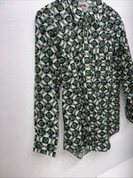 New Men’s Green Denver Westerns Long Sleeve Pearl Snap Shirt. 15x32 M P-73