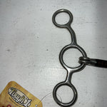 New Tough 1 5” Sweet Iron Junior Cow horse Snaffle Bit Copper Strips. #25094 U-3