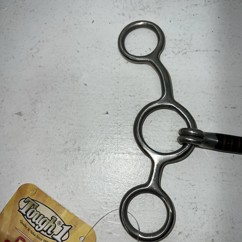 New Tough 1 5” Sweet Iron Junior Cow horse Snaffle Bit Copper Strips. #25094 U-3