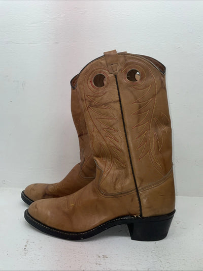 New Men’s Brown Texas Brand Cowboy Boots. 7844 11 B. 8-78