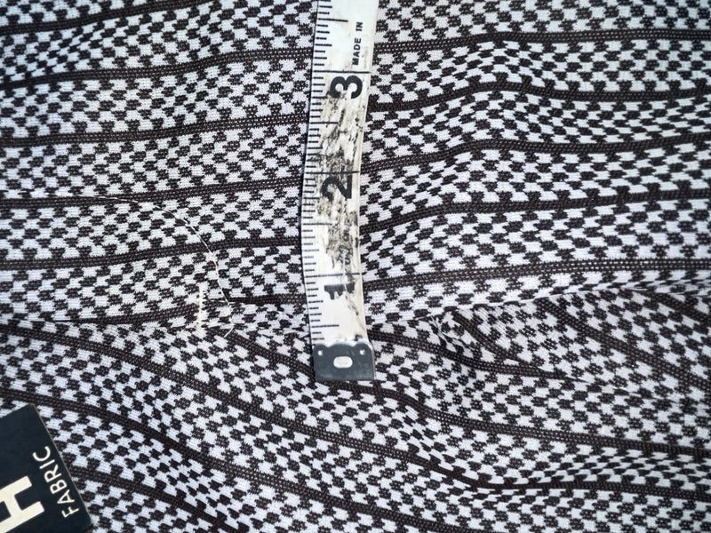 New Vintage Black And White Checkered Panhandle Slim Polyester Pants #8042 SS-71