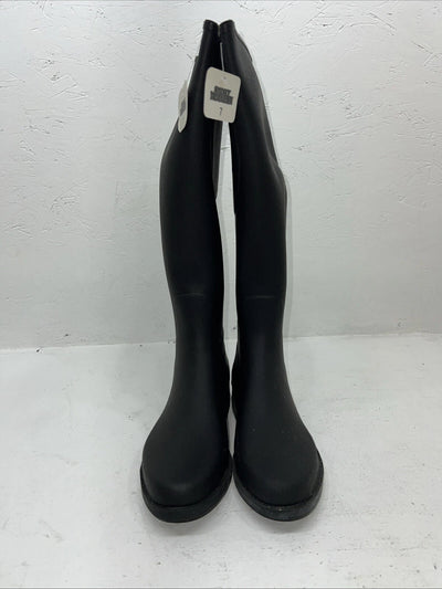 New Women’s Black Smoky Mountain Rubber English Riding Boots. 7 W. 12-57