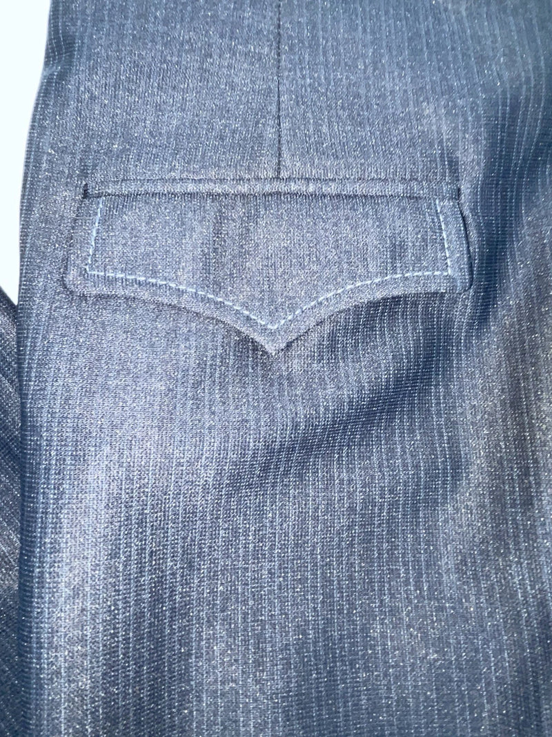 New Vintage Blue Circle S Polyester Pants OO-104