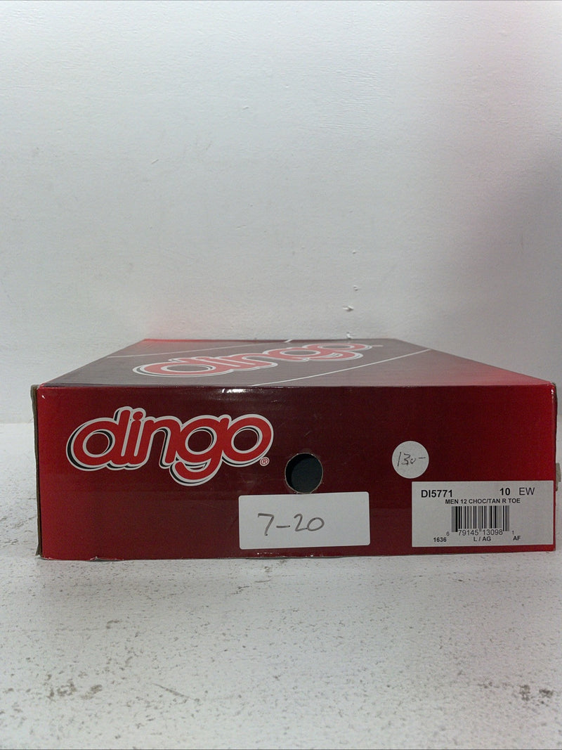 New Men’s Brown Dingo Cowboy Boots. 5771 10 E W. 7-20