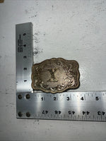 New Womens Western Productions Inc Gold “X” Belt Buckle. 38087 F-1