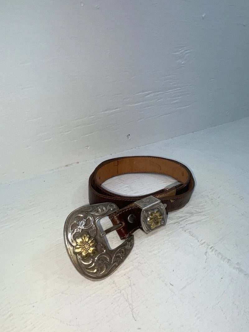 New Brown Genuine Leather Wrangler 28” Belt #4820 JJ-106