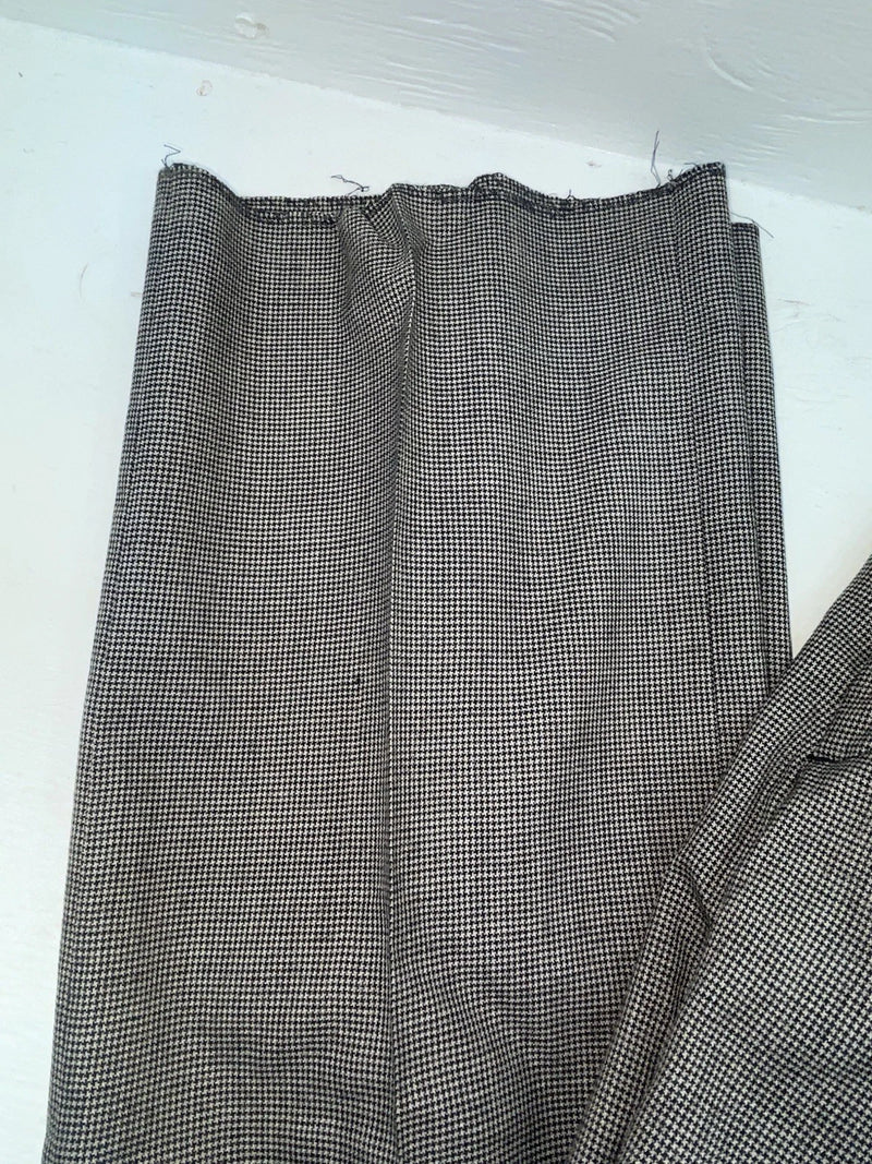 New Vintage Black Speckled Circle S Polyester Pants #CP6740 XX-113