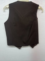 New Women’s Brown Dickson Jenkins Western Show Vest 30 #7053 E-609