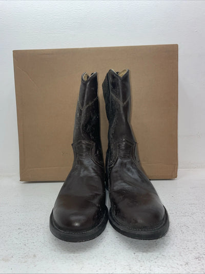 New Men’s Brown J Chisholm Cowboy Boots. 1000 9 D. 4-121