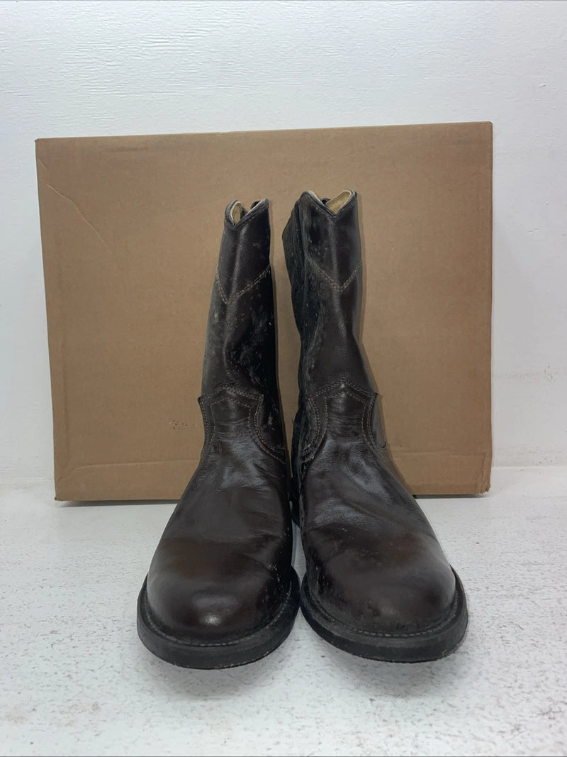 New Men’s Brown J Chisholm Cowboy Boots. 1000 9 D. 4-121