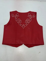 New Women’s Red 1849 Authentic Ranchwear Western Show Vest S WW-1
