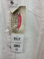 New Women’s Cumberland White Gem Long Sleeve Pearl Snap XL GG-46