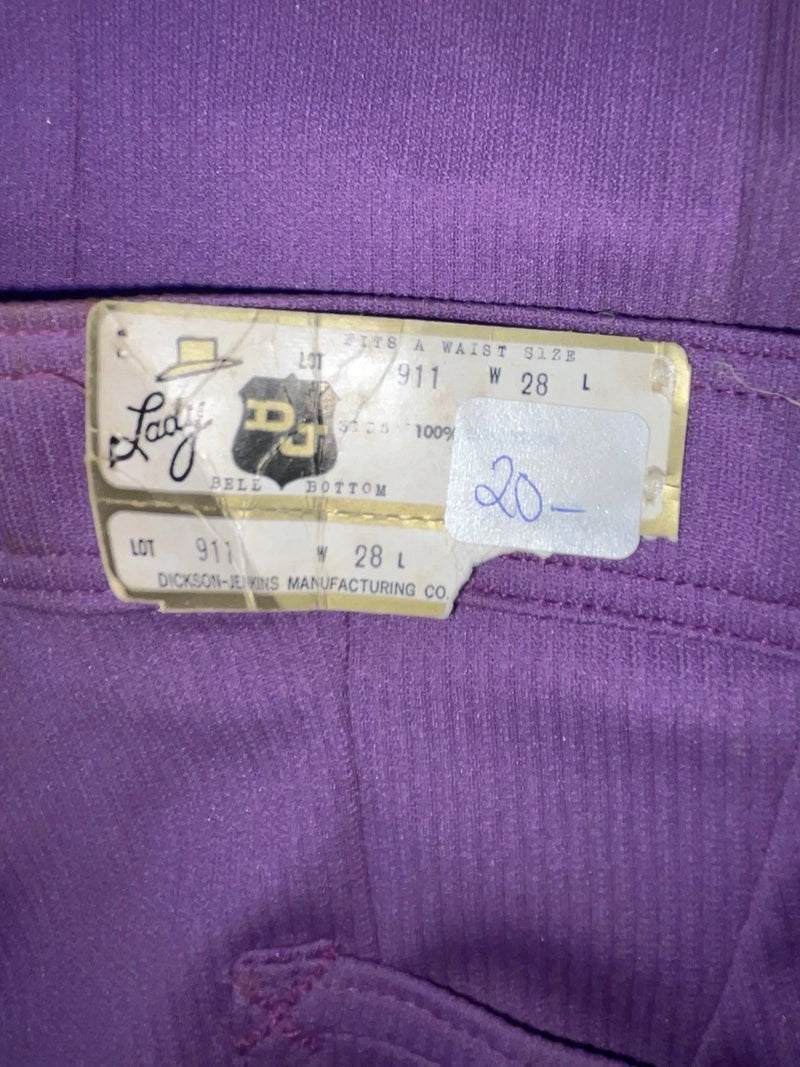 New Vintage Purple Dickson Jenkins Polyester Pants #911 SS-51