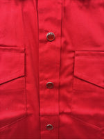 New Kids Western Express Red Long Sleeve Pearl Snap Medium LL-26