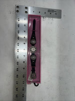 New Women’s Blazin Roxx Black With Flower Bling Watch. 3102601 D-13