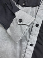 New Women’s Cowboy Threads Black Gray Long Sleeve Pearl Snap Size 3 LL-15