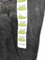New Men’s Black Cowboy Cut Wrangler Relaxed Fit Denim Jeans. 15/16x34 I-9
