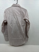 New Men’s ELY Cattleman Off White Long Sleeve Pearl Snap 15 X 34 Medium E-46