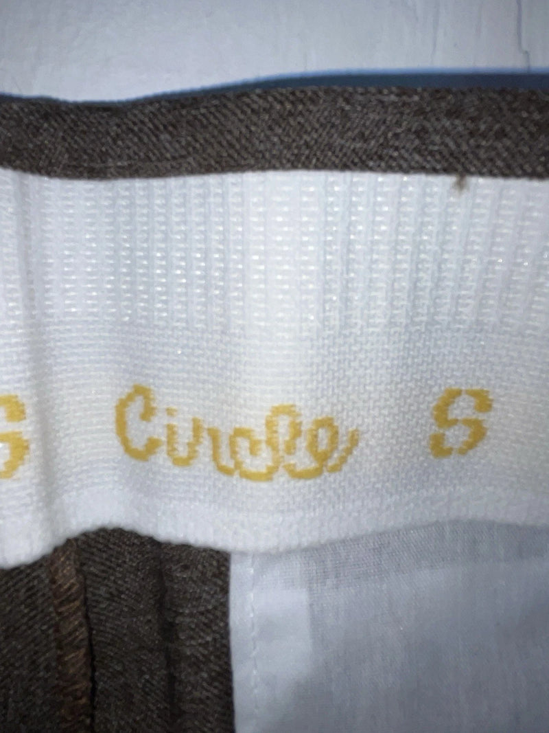 New Vintage Brown Circle S Polyester Pants #CP4776 OO-5