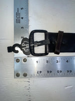 New Black Genuine Leather M & F Weaved And Pendent 24” Belt #3241001 NN-69