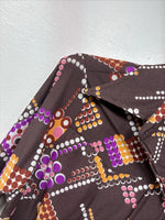 New Women’s Dickson Jenkins Multicolor Long Sleeve Pearl Snap Size 34 KK-87